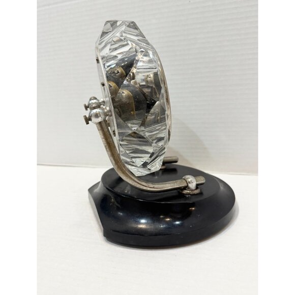 Vintage MAJAK MAYAK Crystal Chrome Mantle Clock - Picture 6 of 10